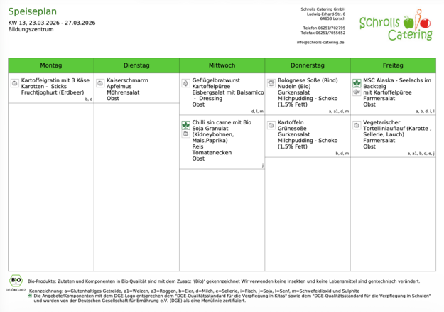 Speiseplan 23.-27.03.2026 Speiseplan 23.-27.03.2026