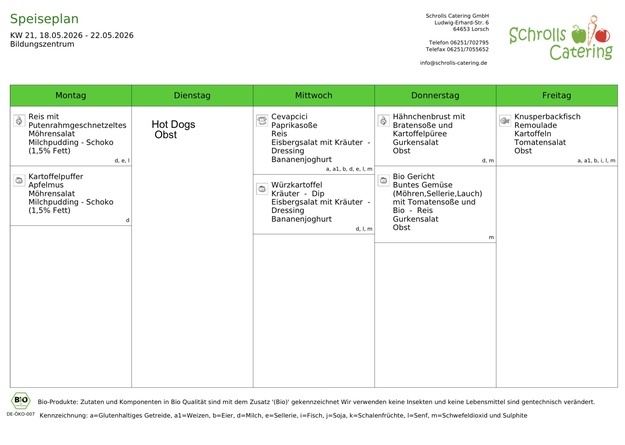 Speiseplan 18.-22.05.2026
